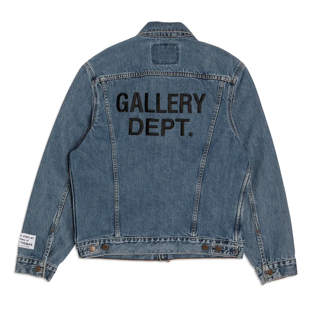 Gallery Dept. 22fw Vintage Andy Denim Jacket New embroidered logo washed distressed denim jacket blue S-XL